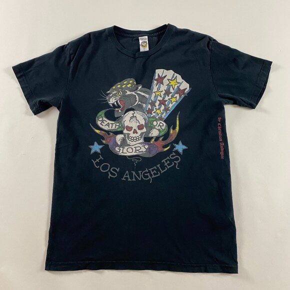 Ed Hardy Other - Ed Hardy by Christian Audigier T Shirt Men's Medium Death Before Dishonor Skull